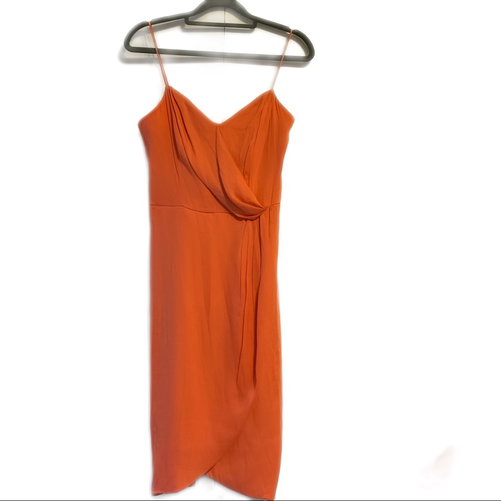Summer Orange Cocktail/Party Dress